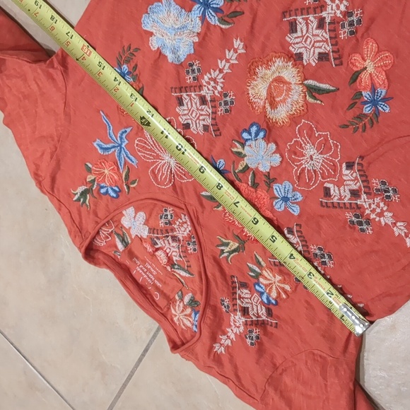 Caite Anthropologie Embroidered Boho Top Size Small - Picture 4 of 4